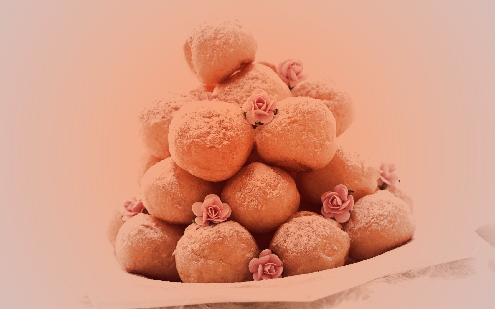 Круглые пироженки обои