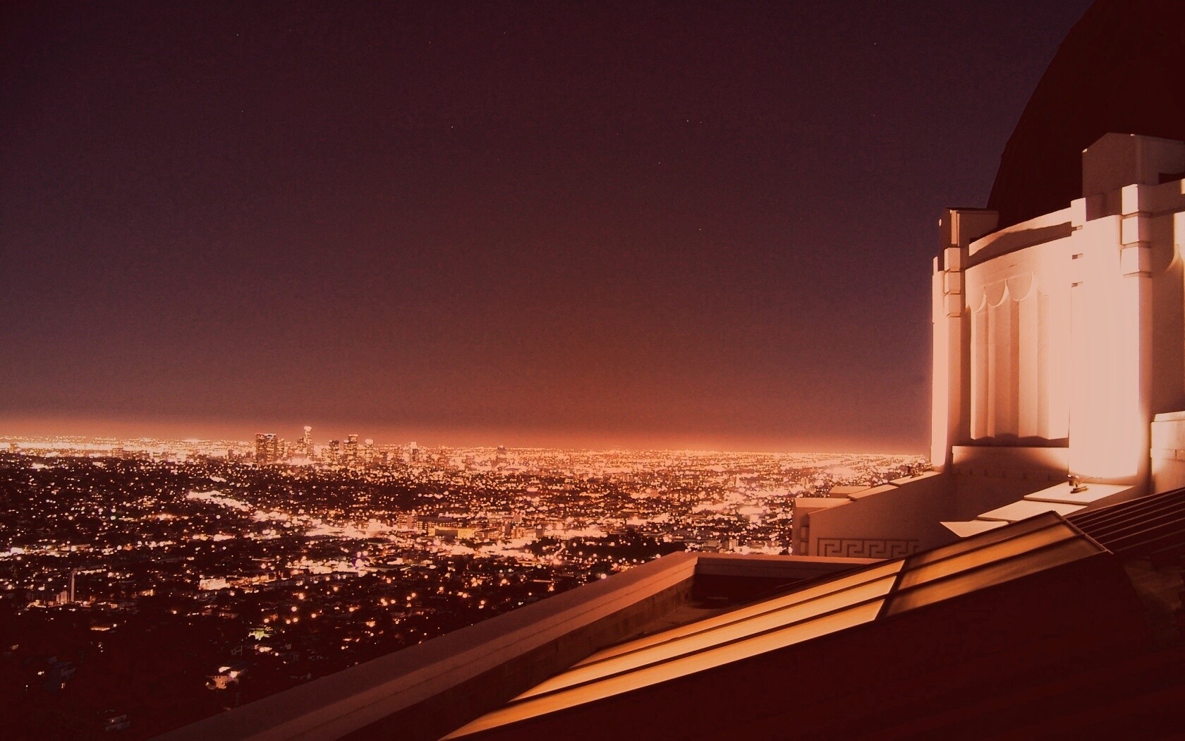 Вид на город обои