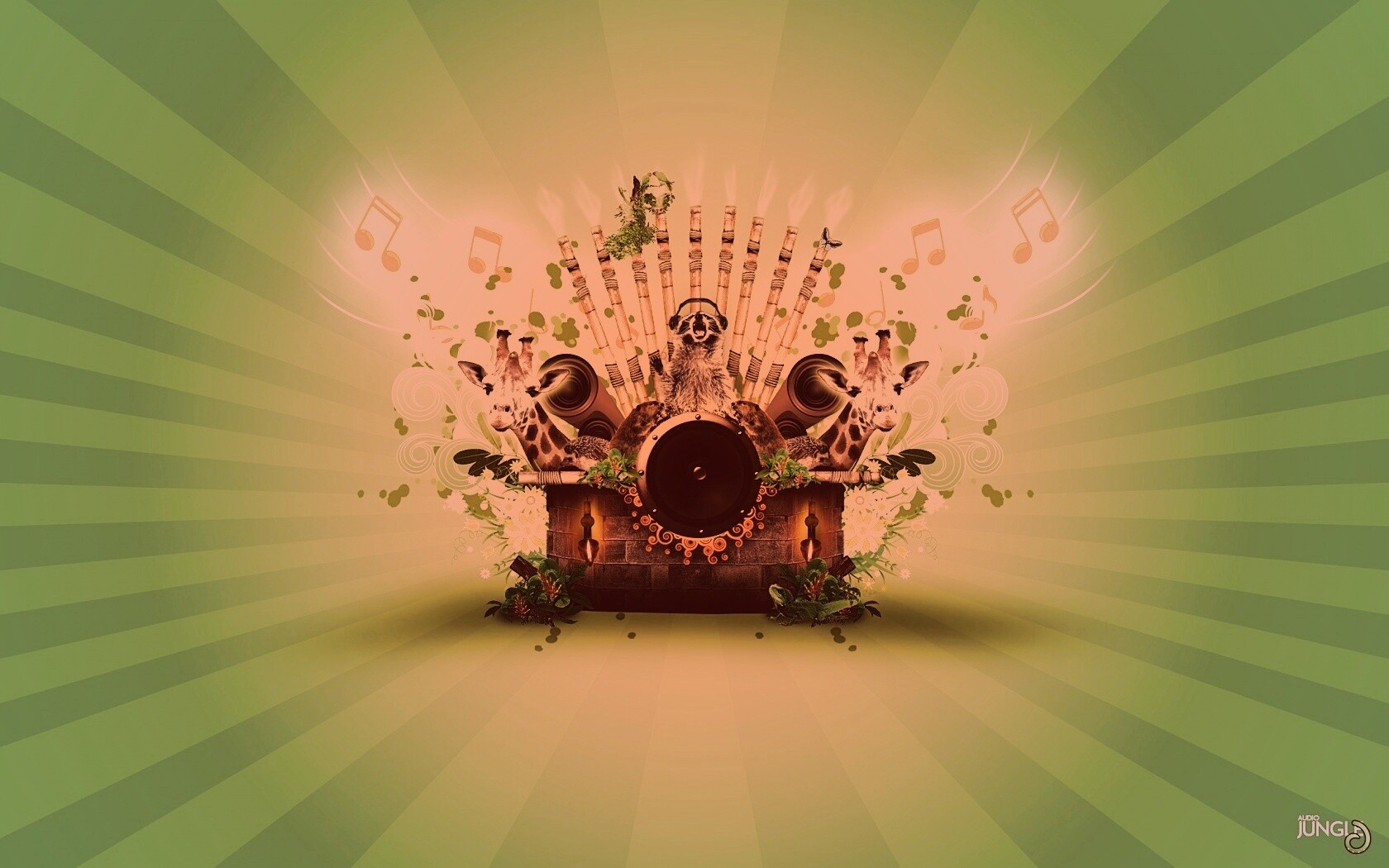 Музыка джунглей обои