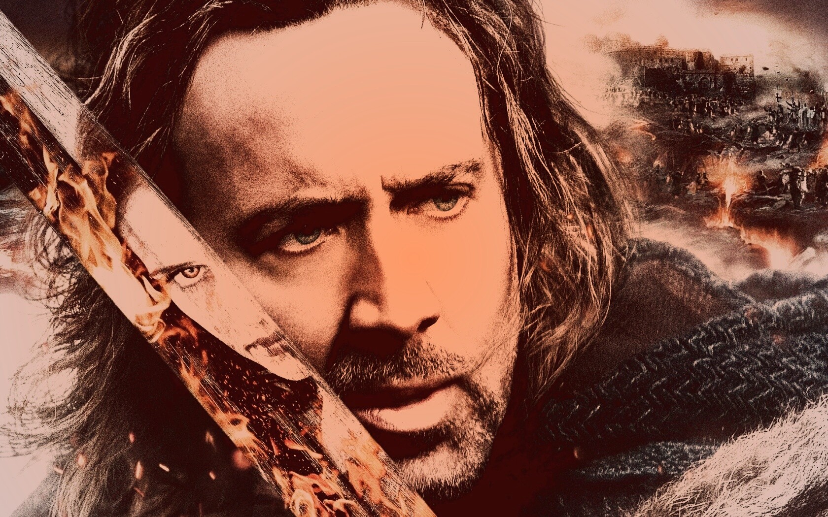 Николас Кейдж в фильме Время ведьм обои