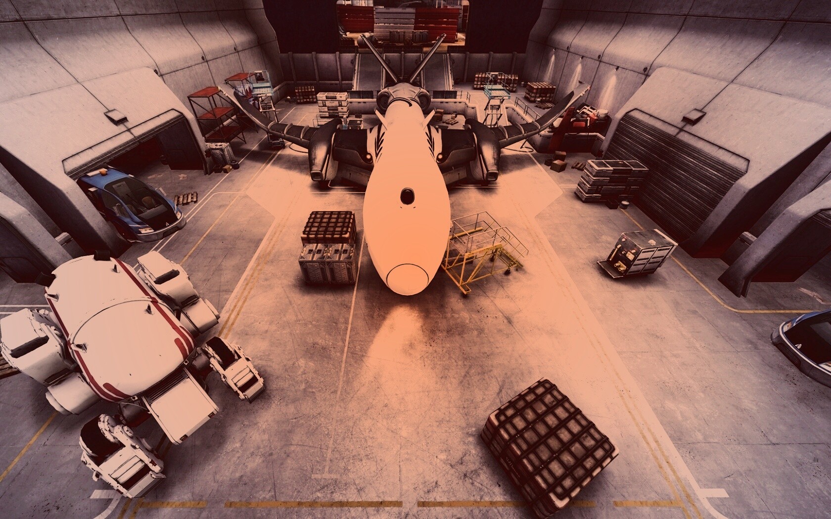 Ангар из игры Brink обои