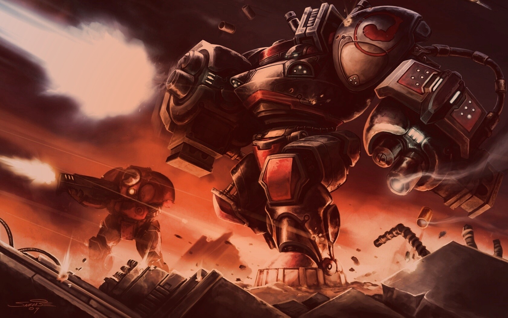 Терраны из StarCraft обои