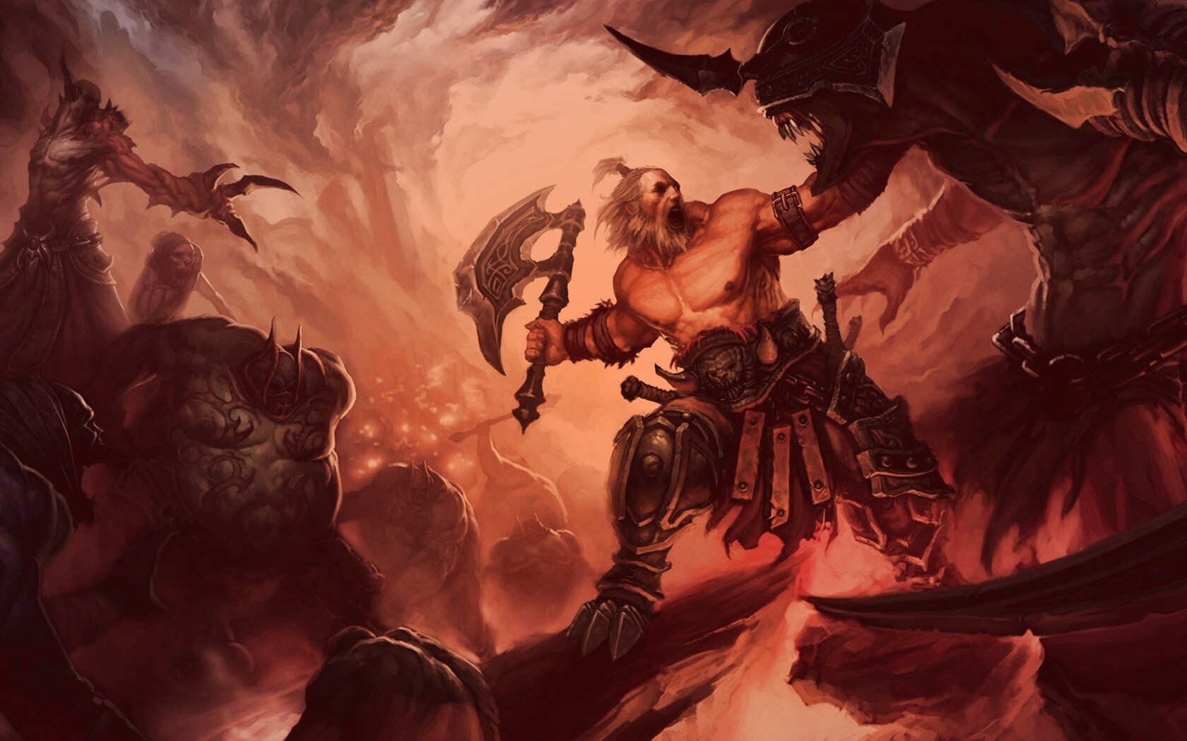 Варвар из Diablo 3 обои