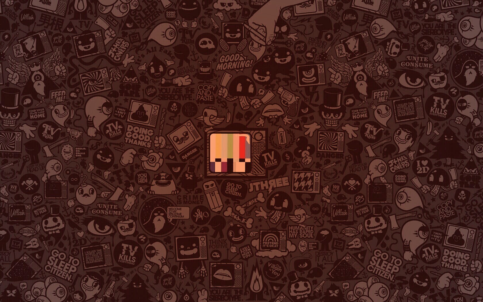 Телевидение убивает всё! обои