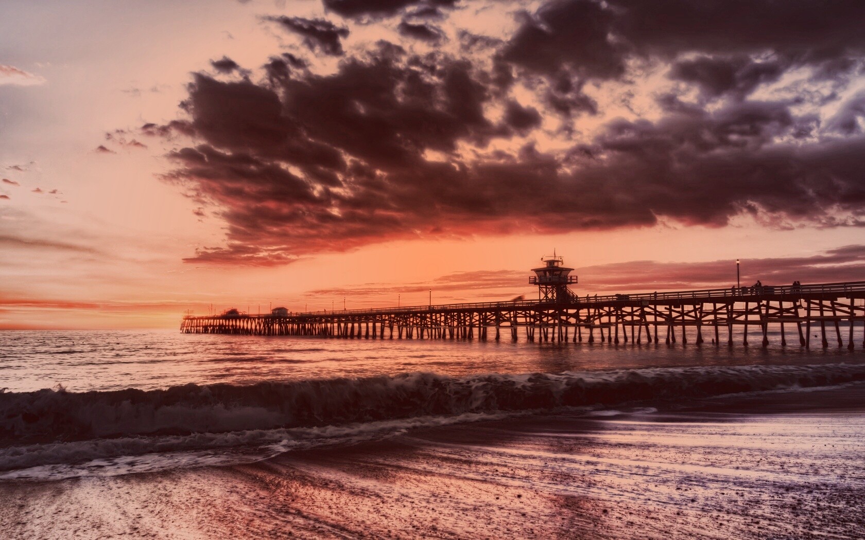 Морской прилив обои