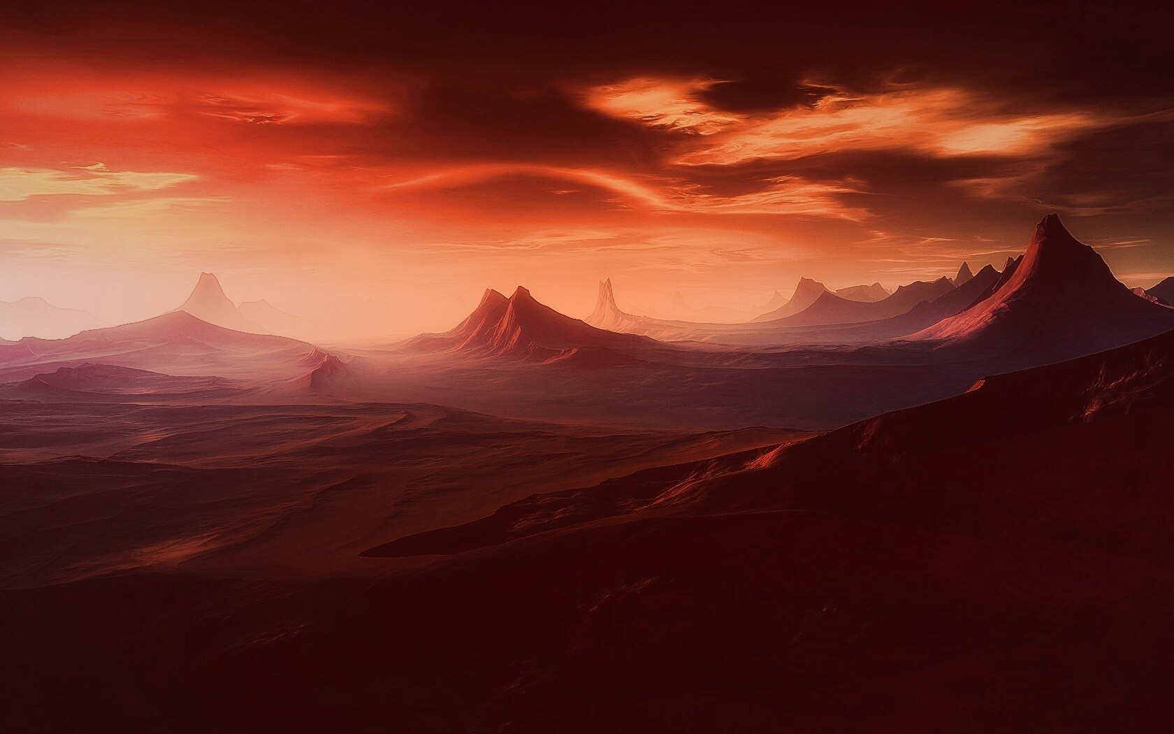 Инопланетный ландшафт обои