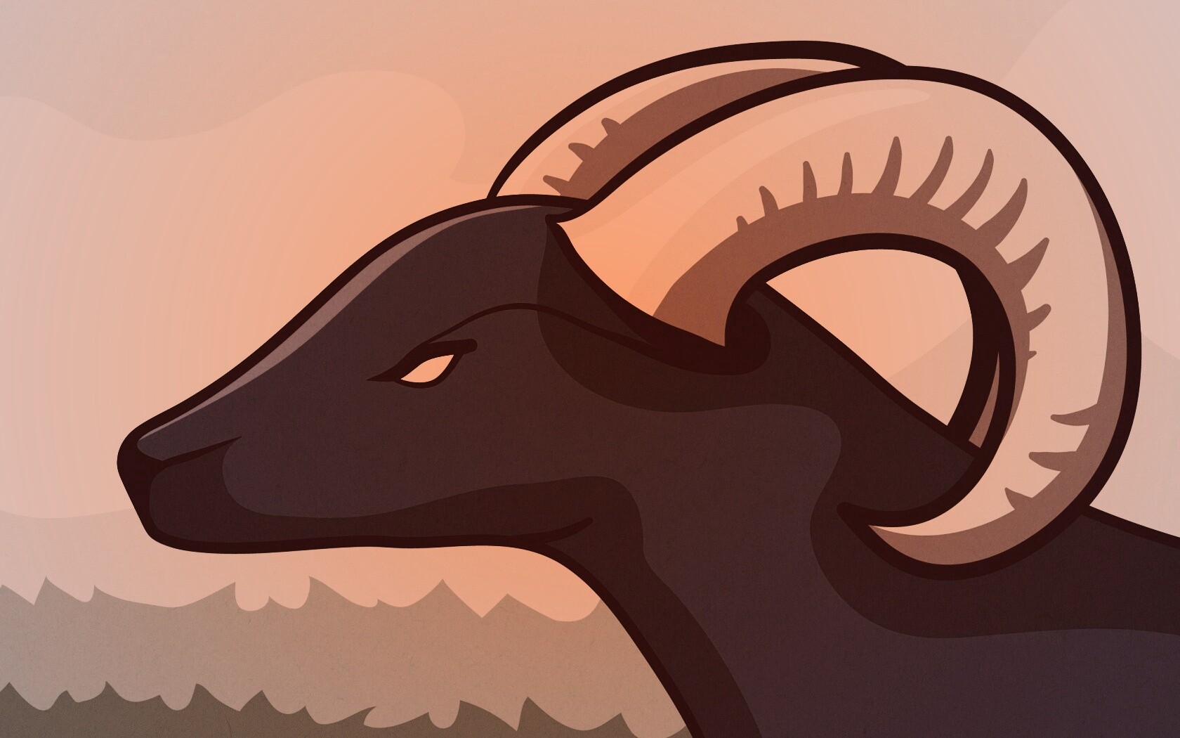 Векторный баран обои