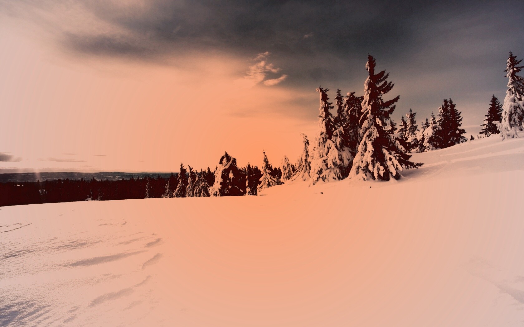 Зимние просторы обои