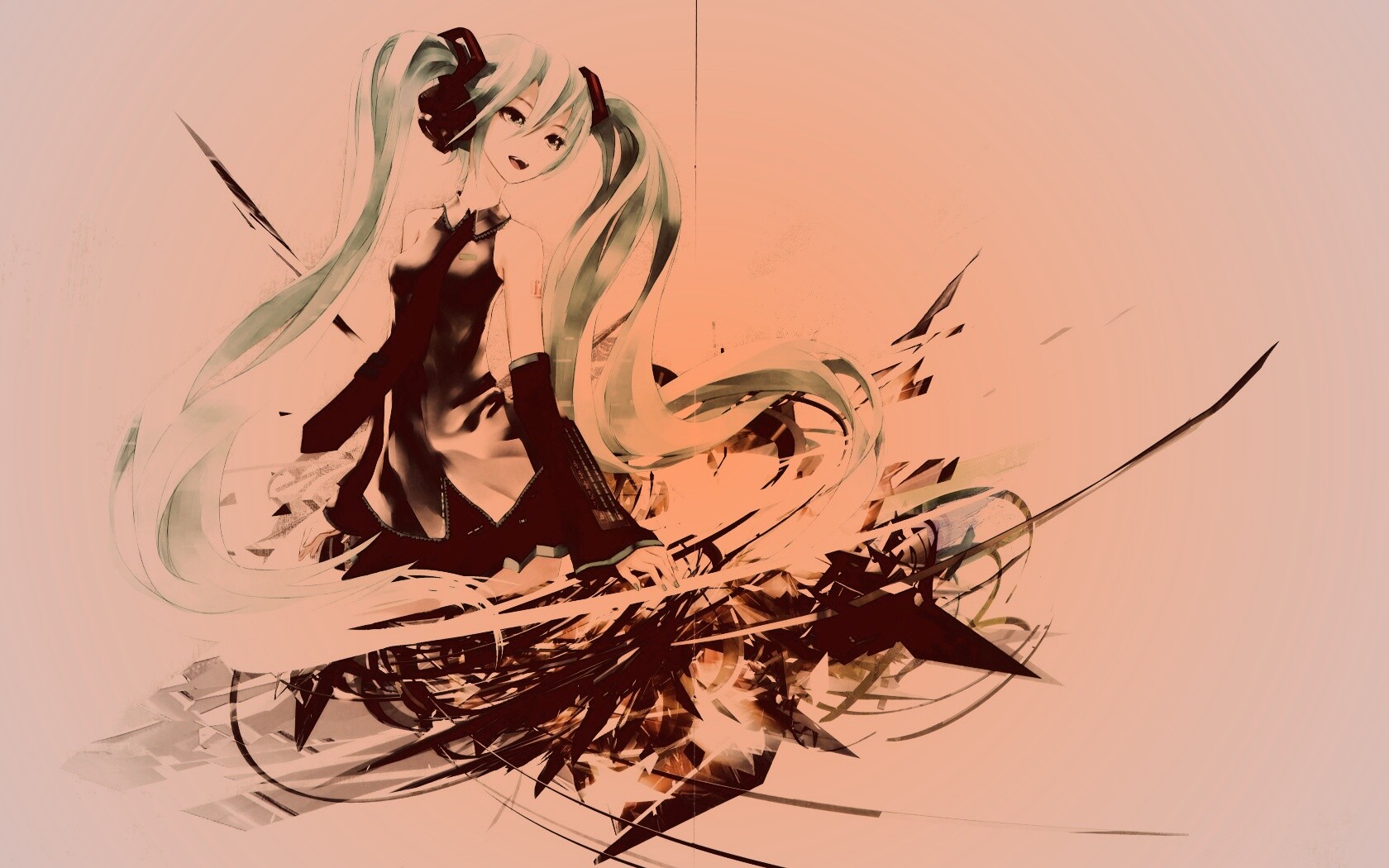 Арт с Хатсуне Мику обои