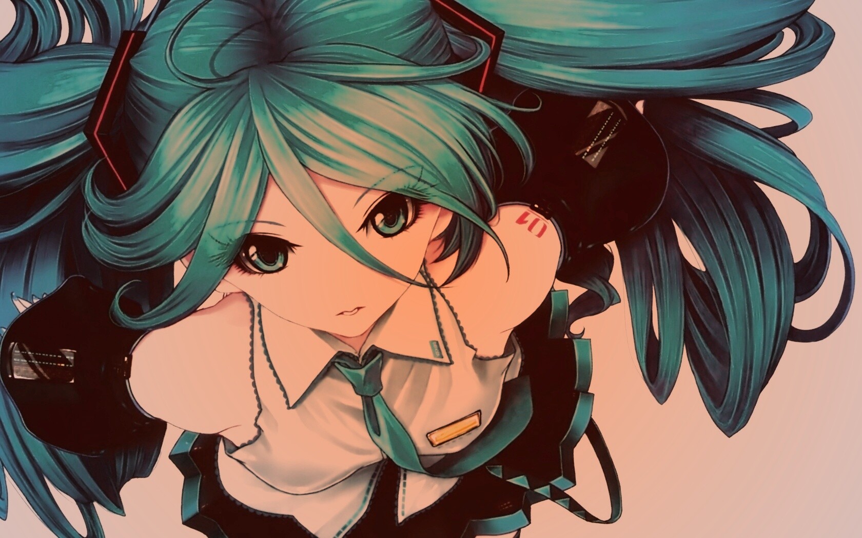 Синеволосая Хатсуне Мику обои