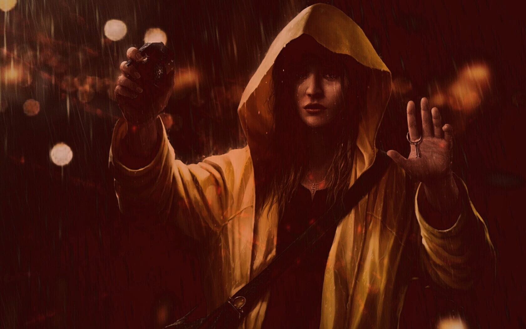 Девушка с гранатой обои