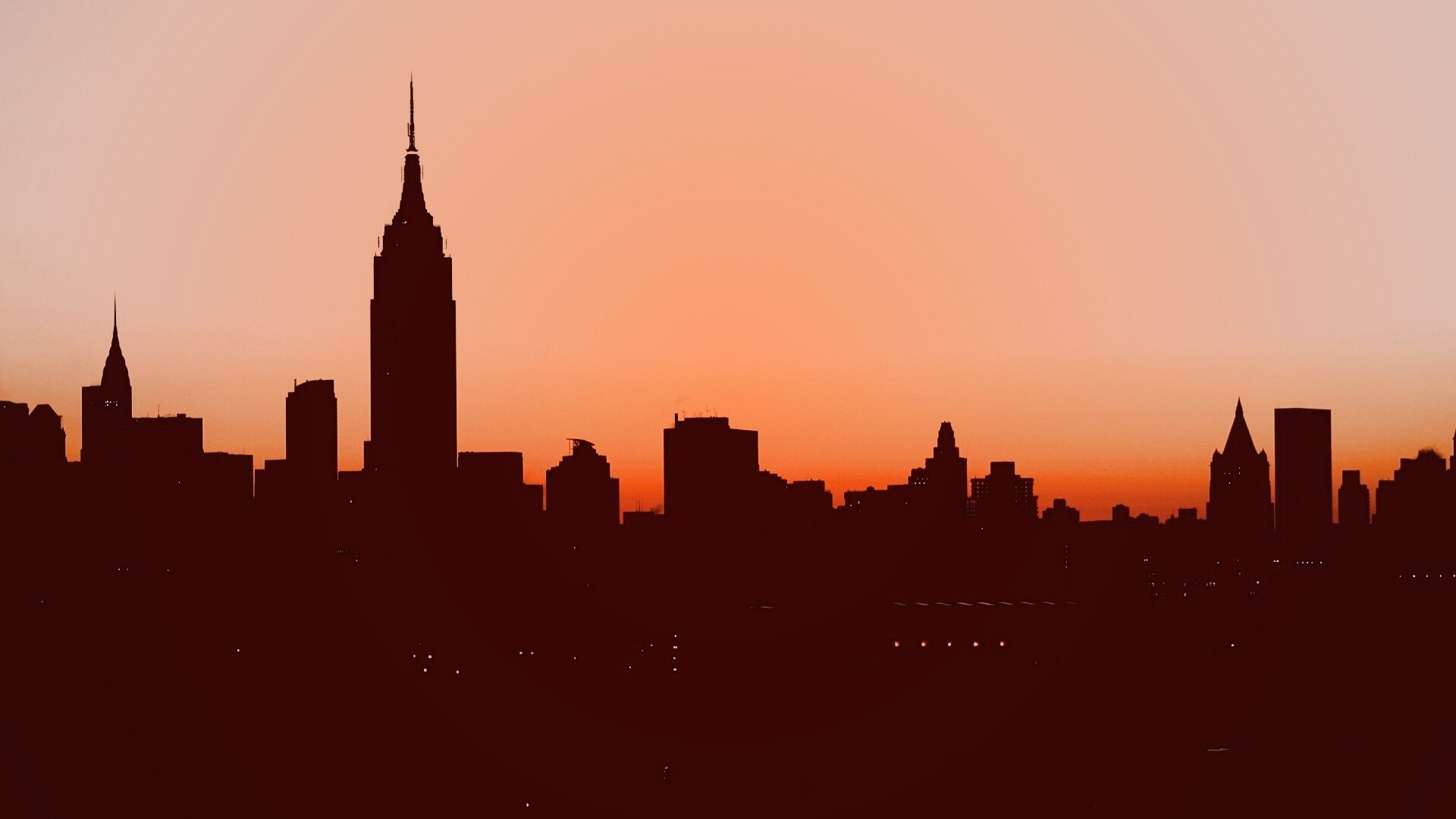 Утренний город обои