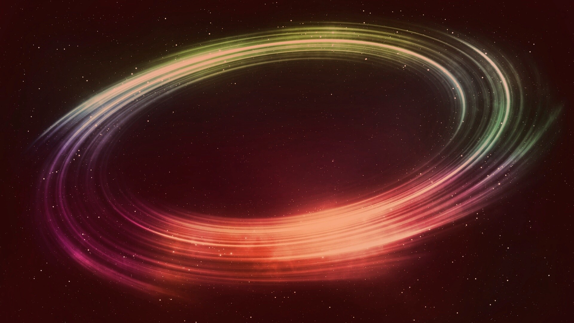 Радужный световой круг обои