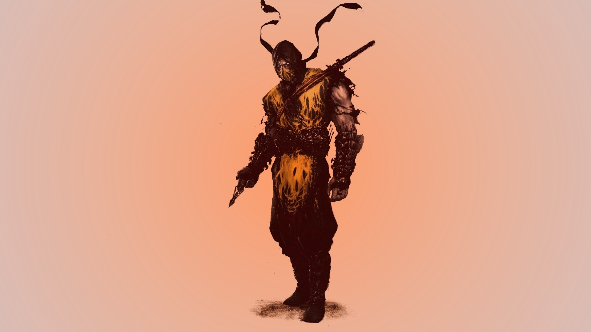 Скорпион из Мортал Комбат обои