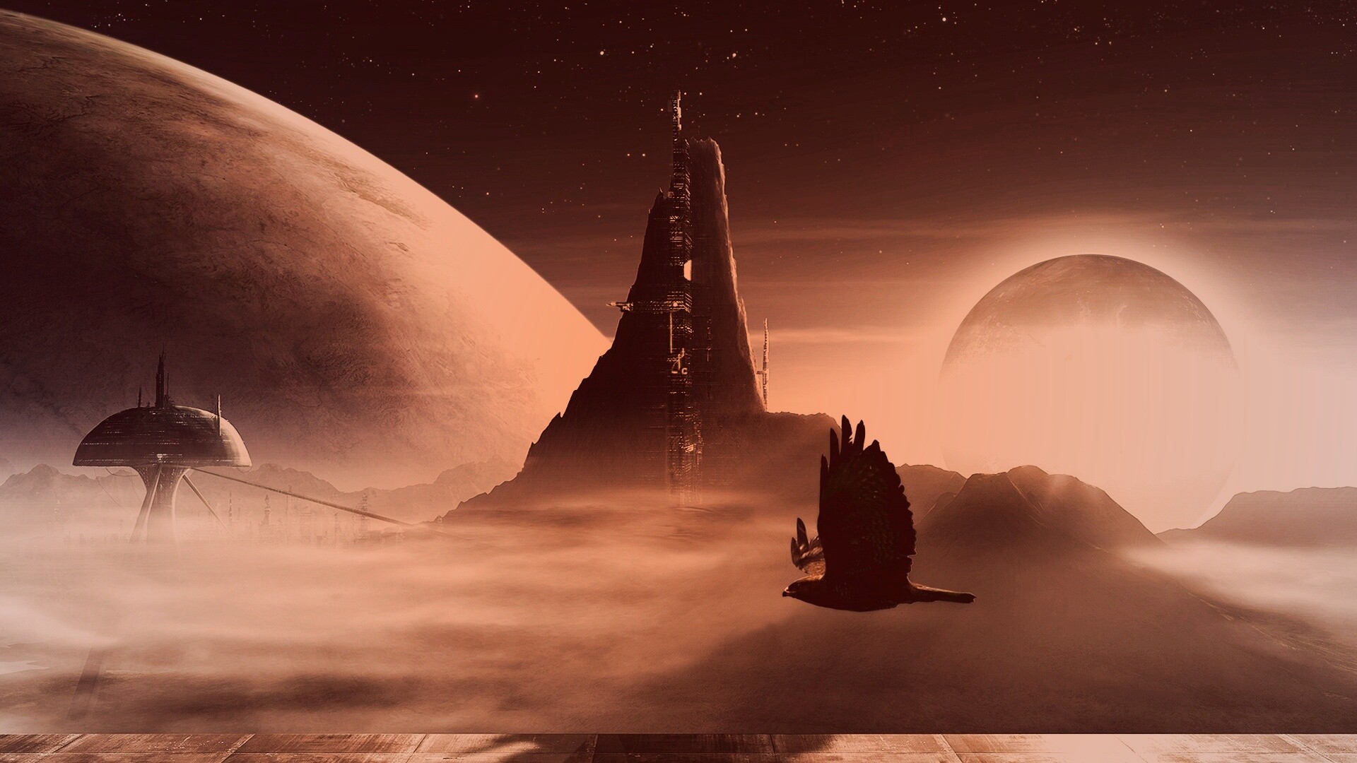 Город на другой планете обои
