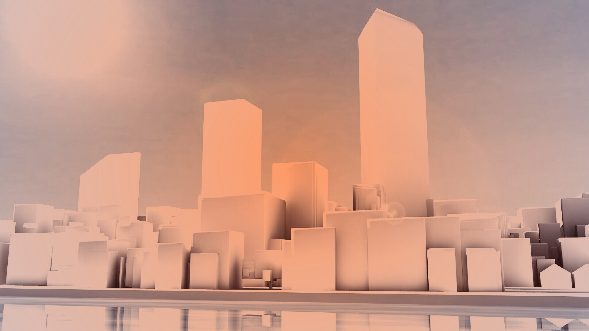 Картонный город обои