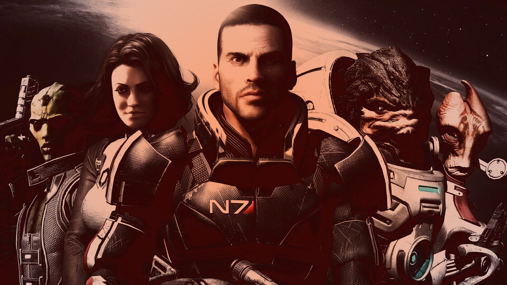 Mass Effect N7 обои