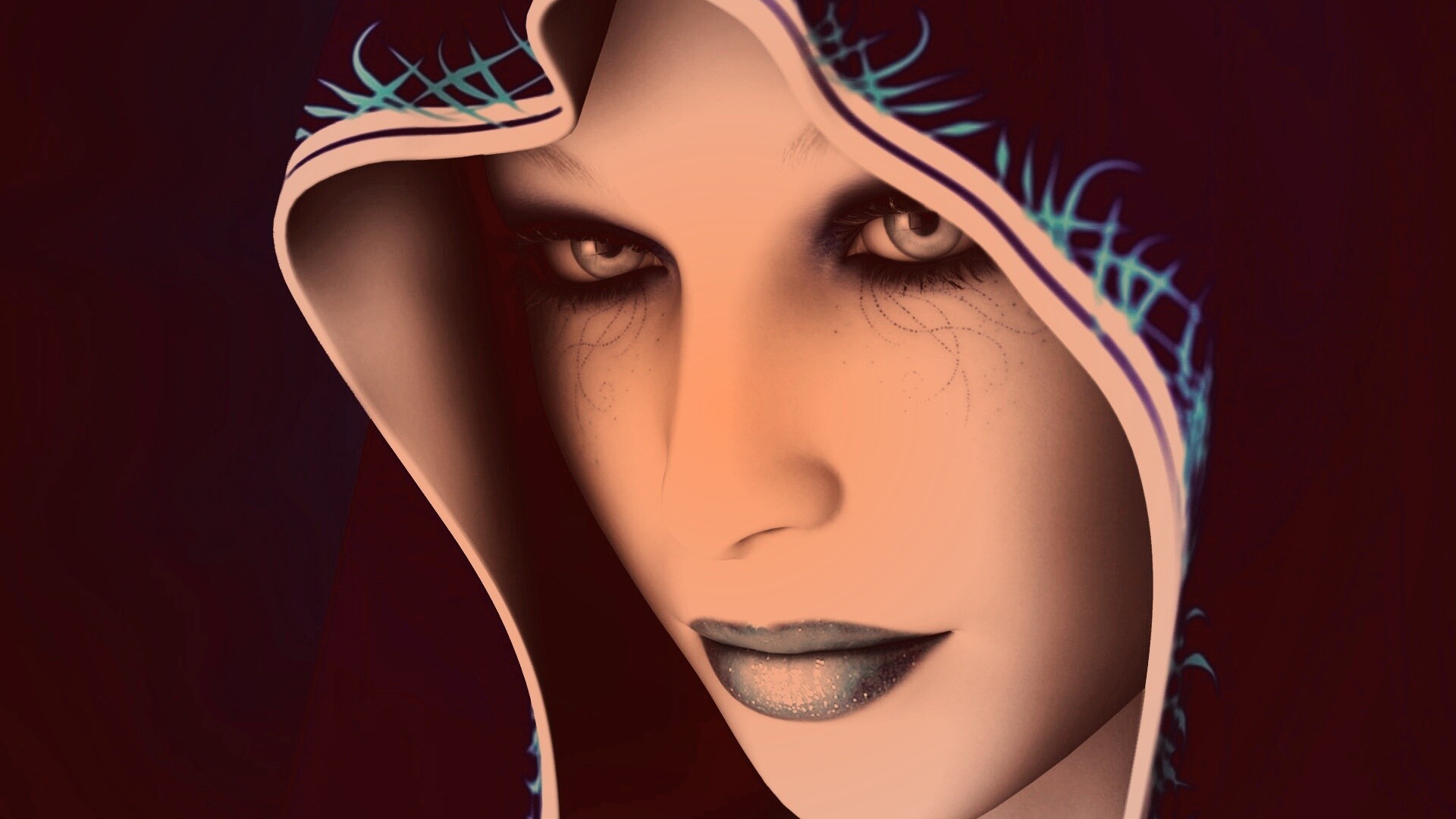 Магичка в капюшоне обои