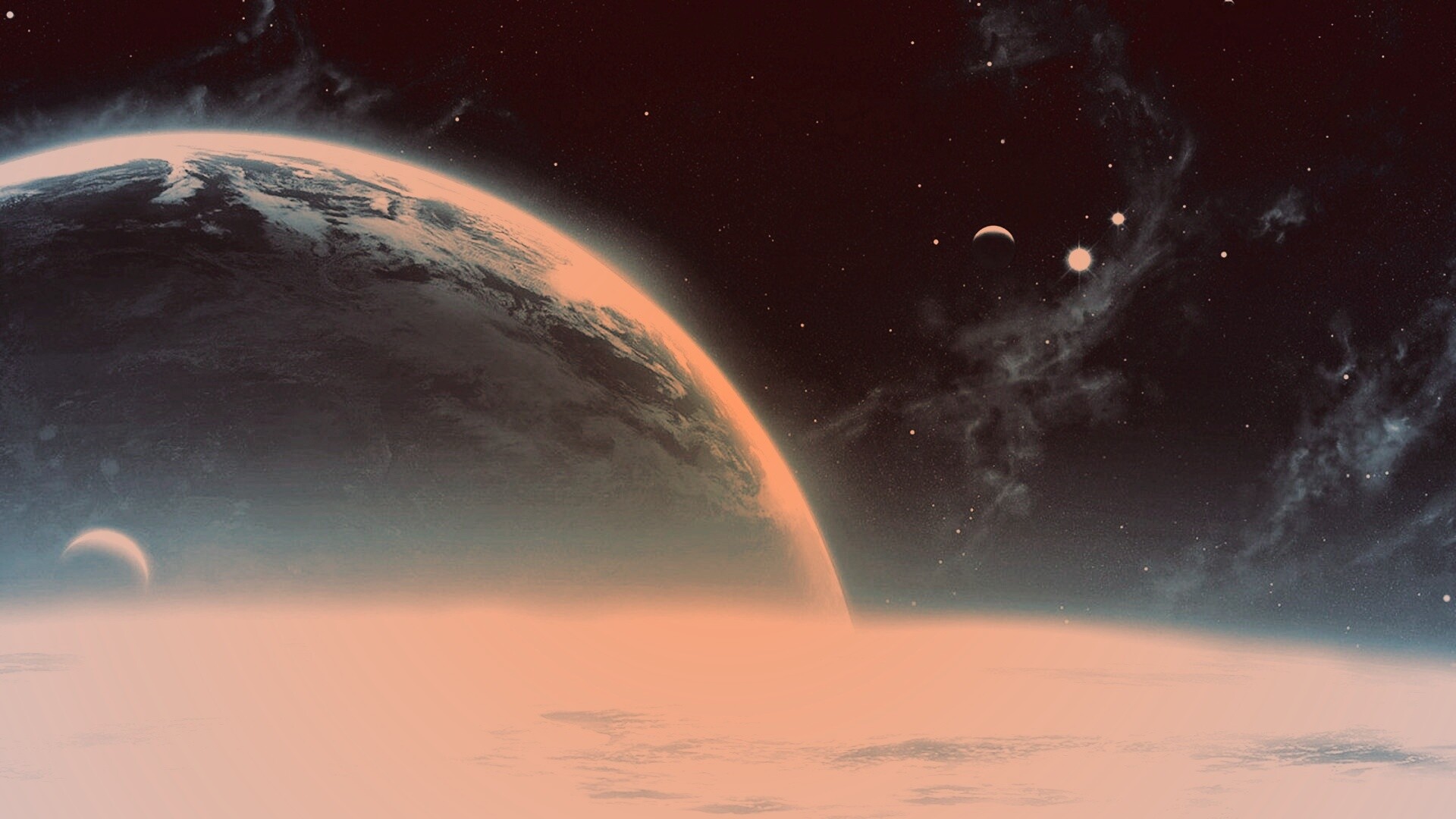 Планета за горизонтом обои