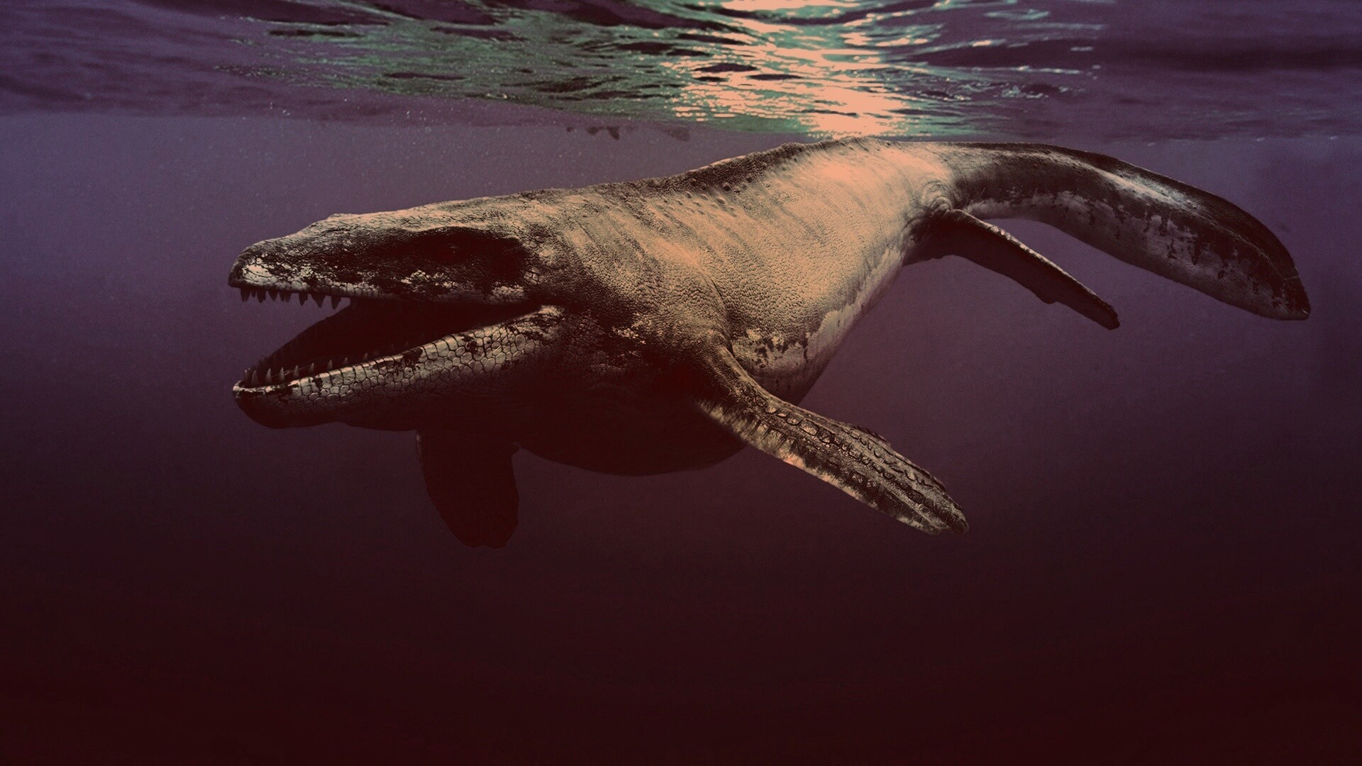 Морской динозавр обои