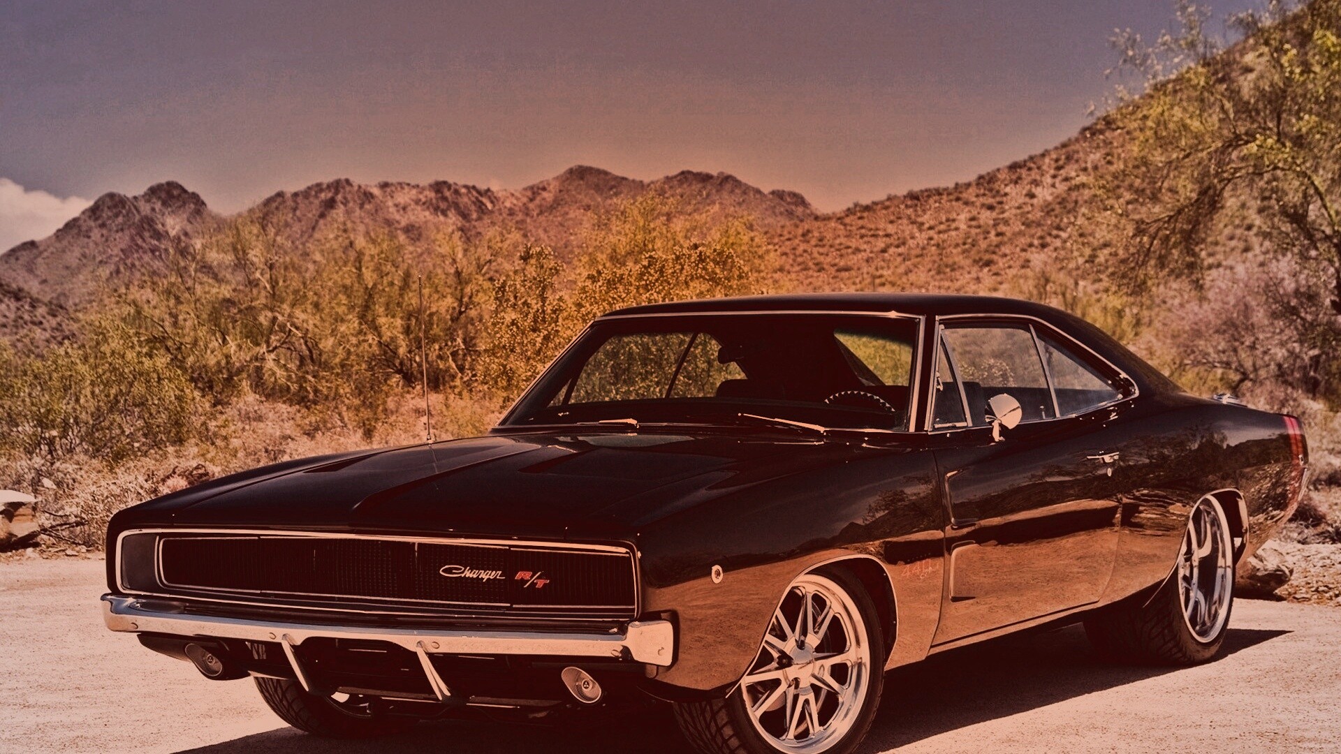 Черный Додж обои