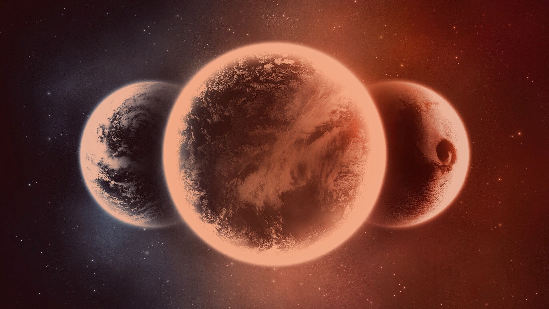 Три планеты обои