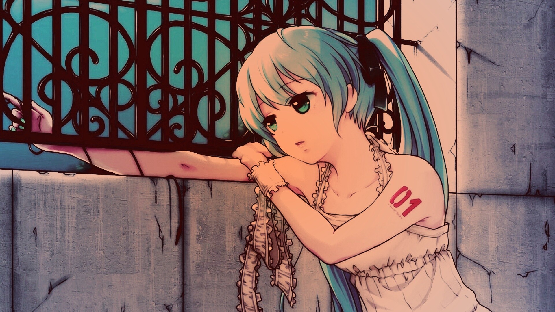 Девушка грустит обои