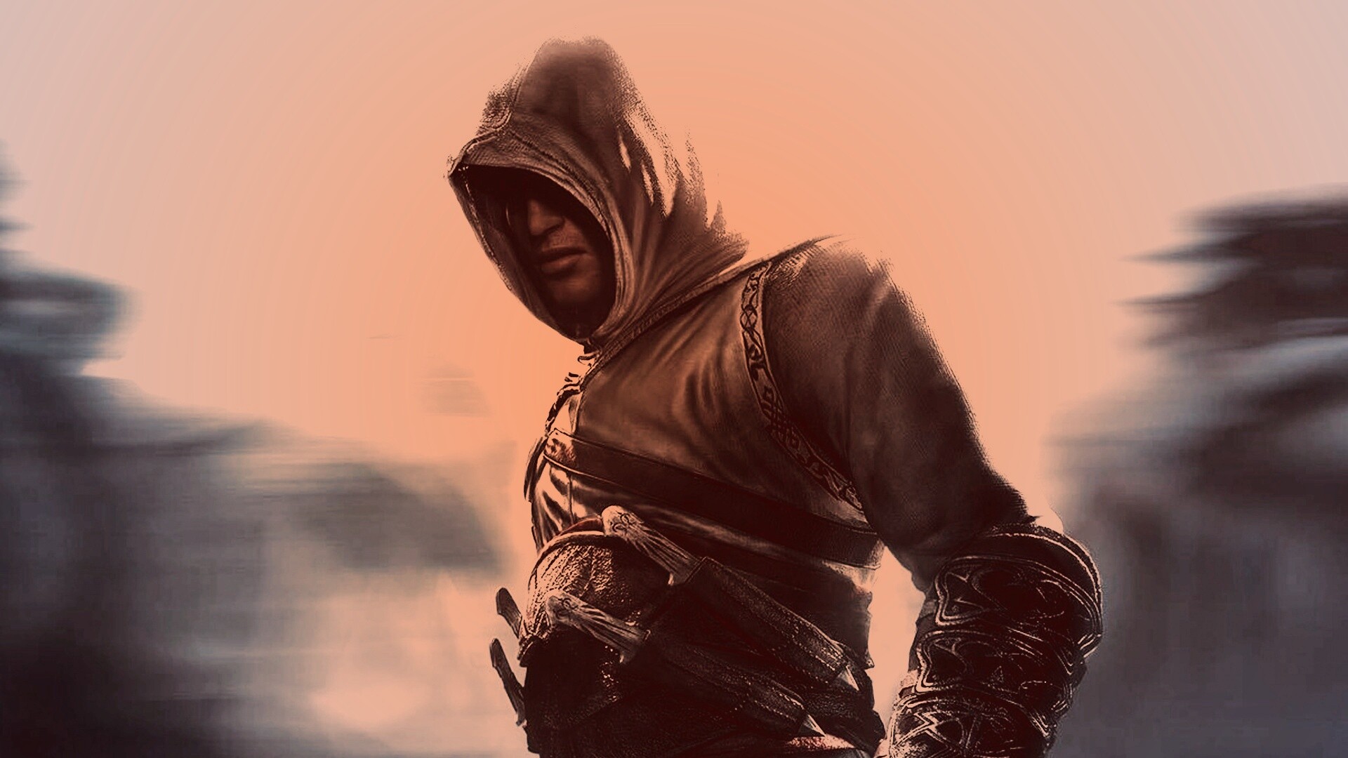 Ассасин в толпе обои