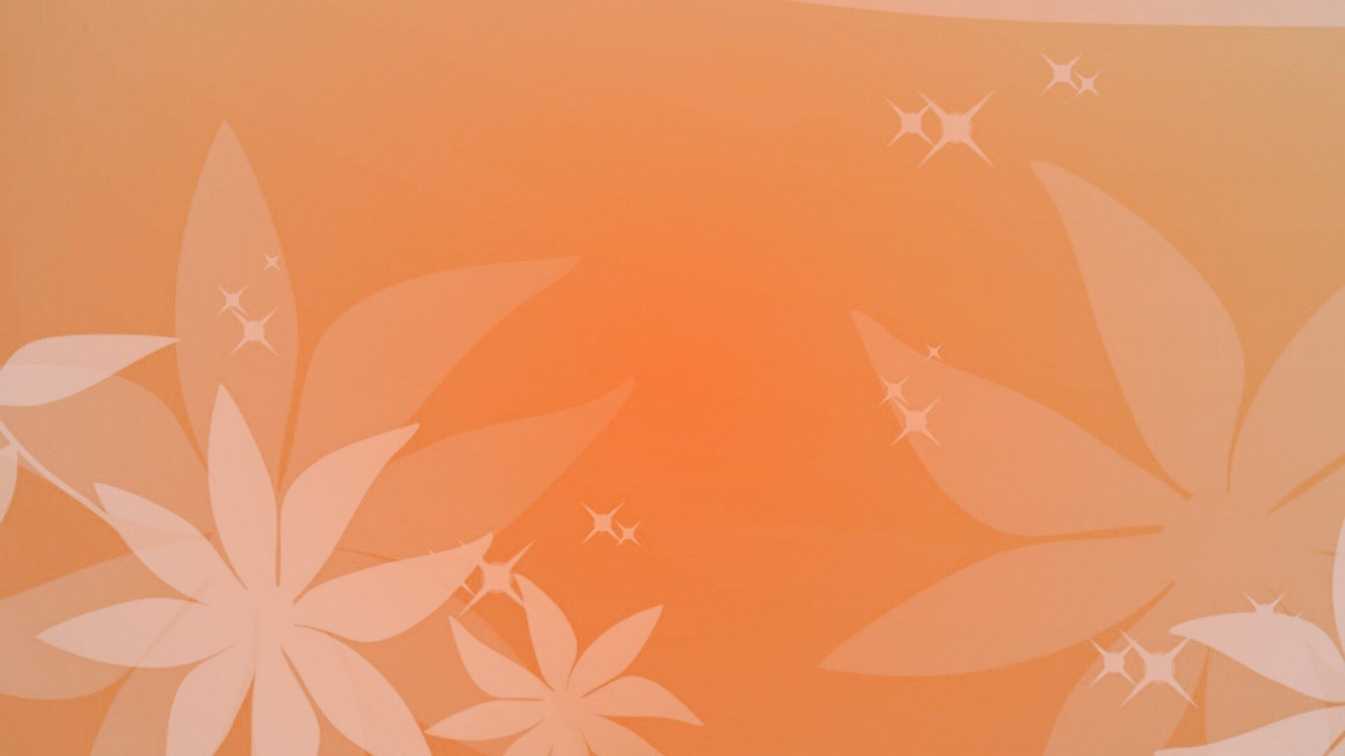 Оранжевый цветочный фон обои