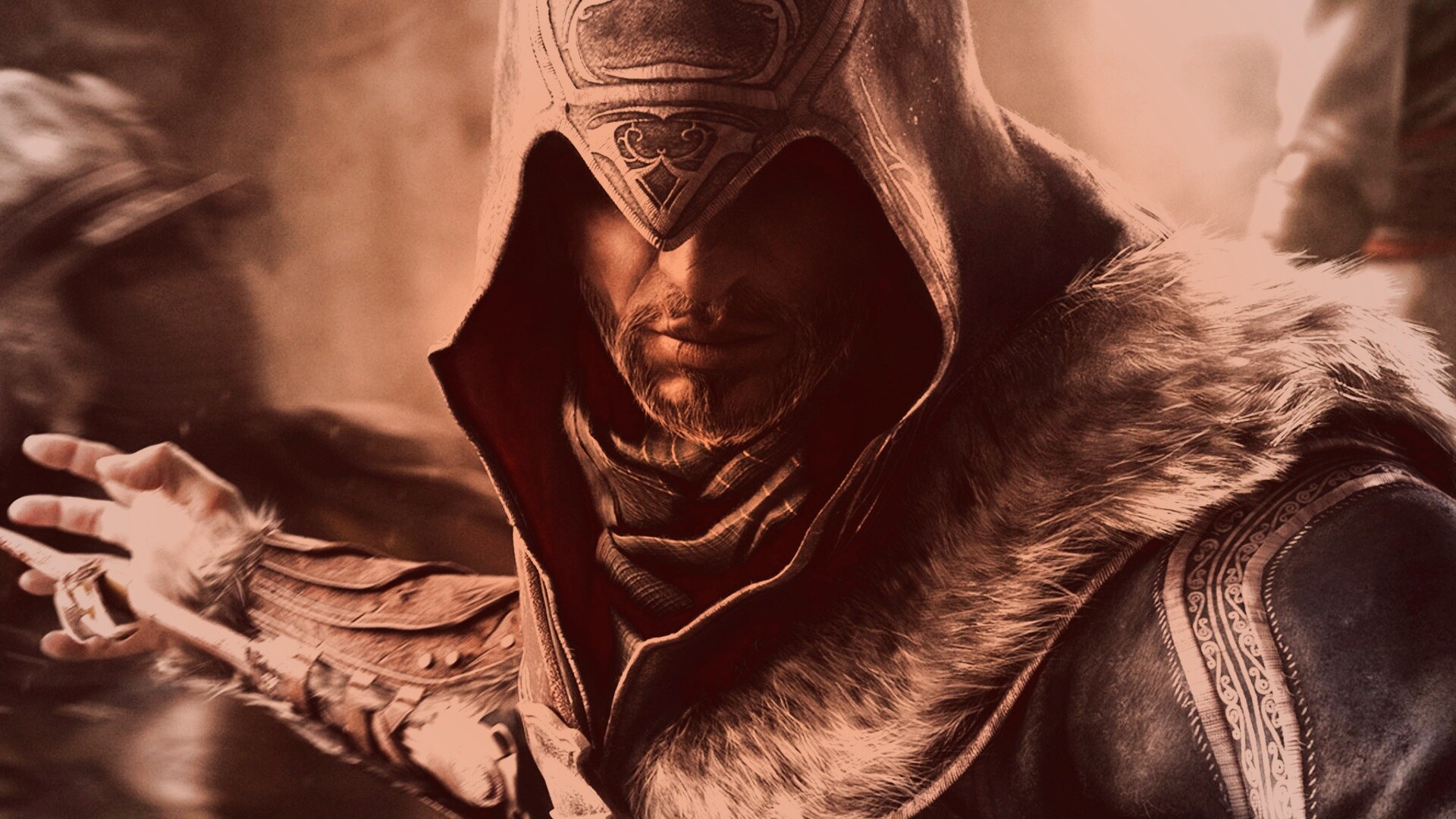 Ассасин перед атакой обои