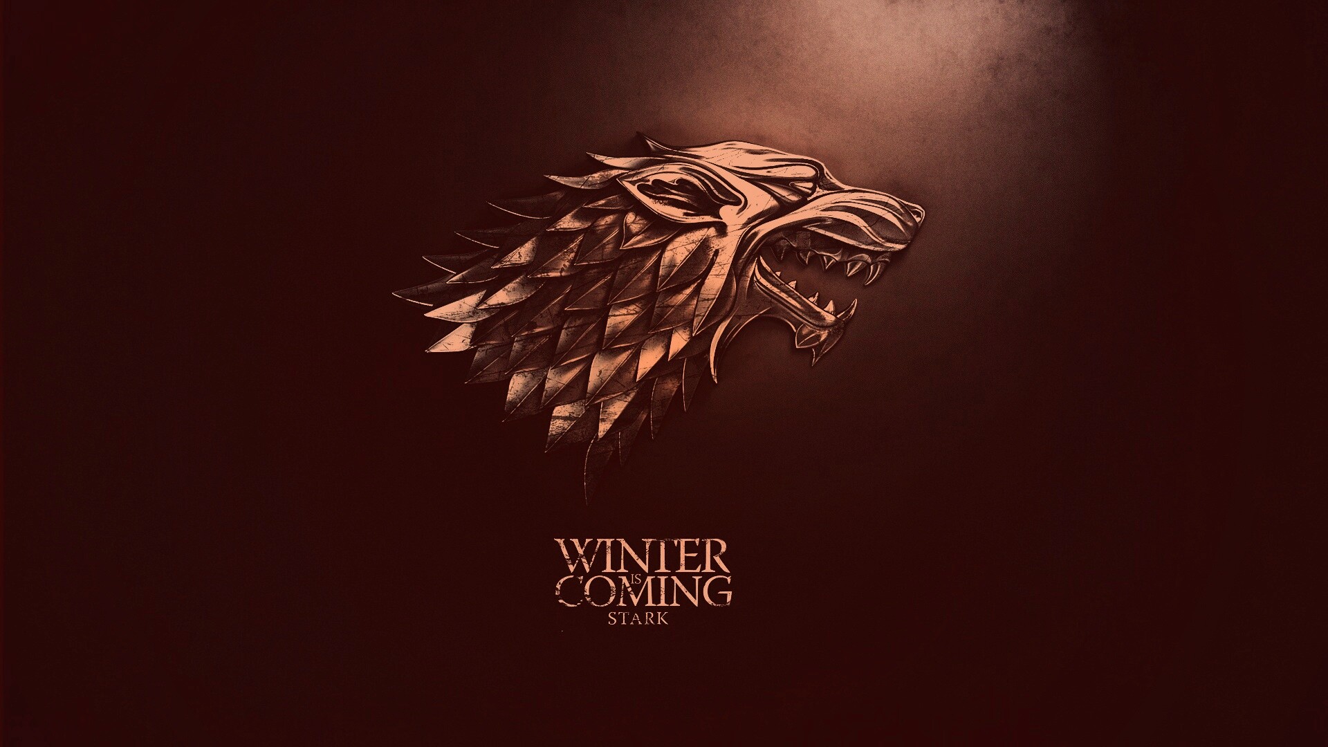 Металлический герб дома Старков обои