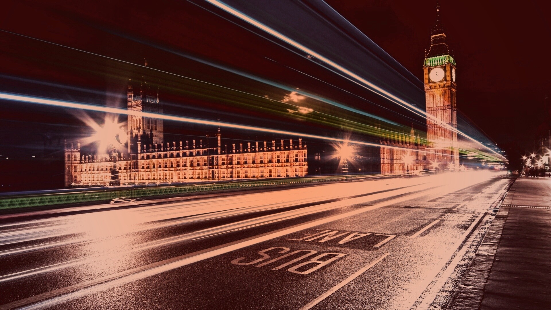 Ночной лондон обои