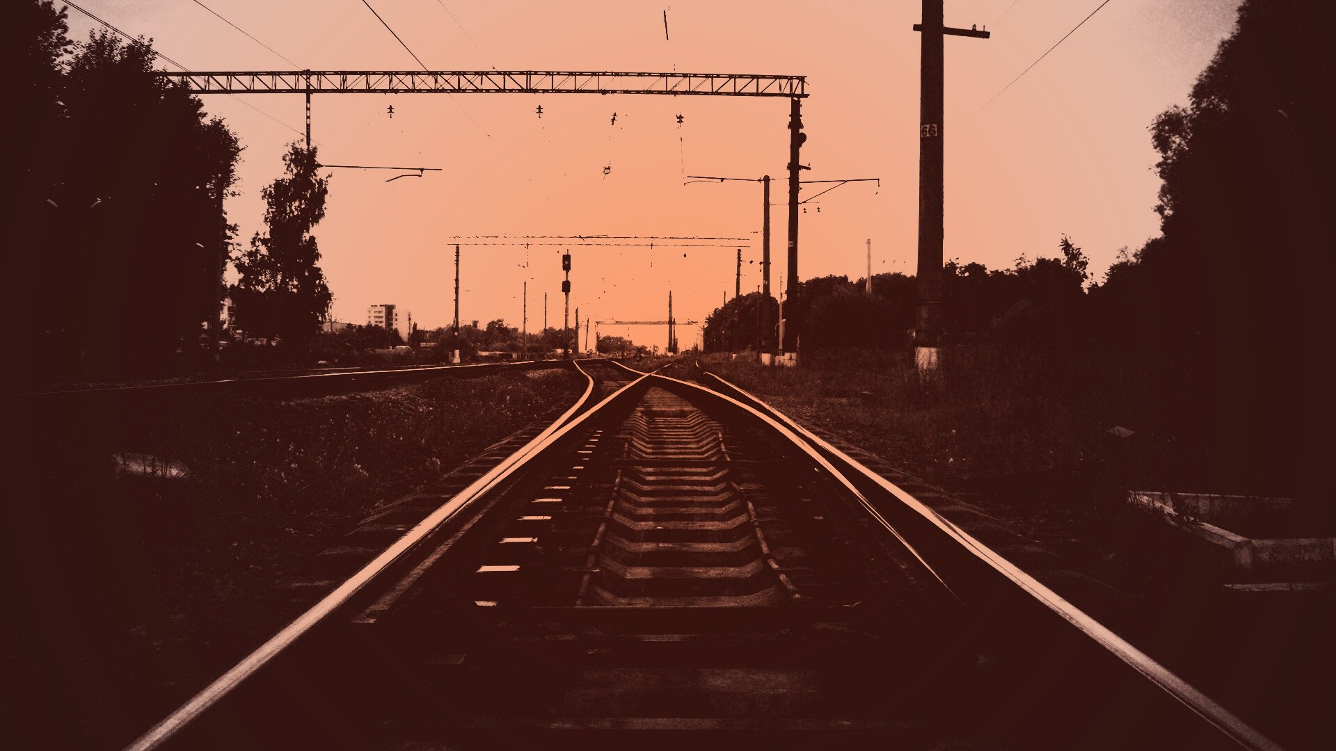 Железнодорожные пути обои