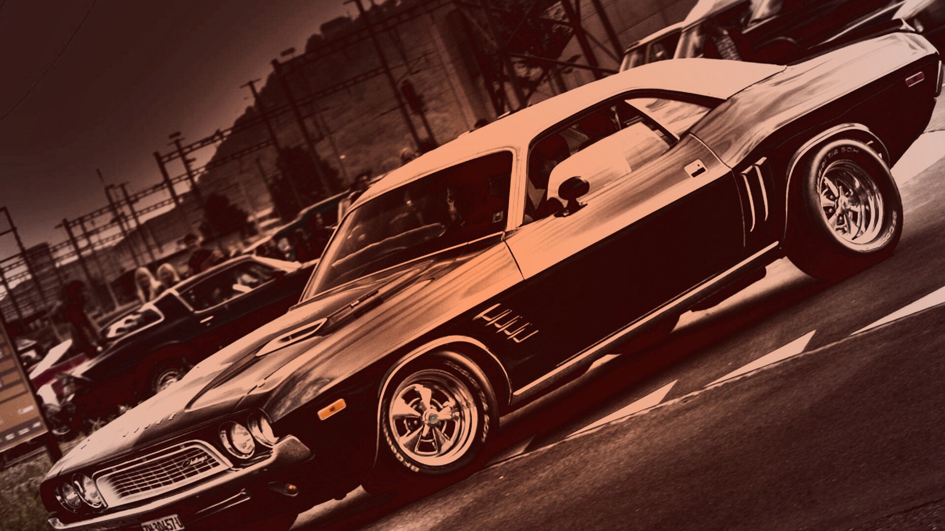 Мускулкар в стиле Mopar обои