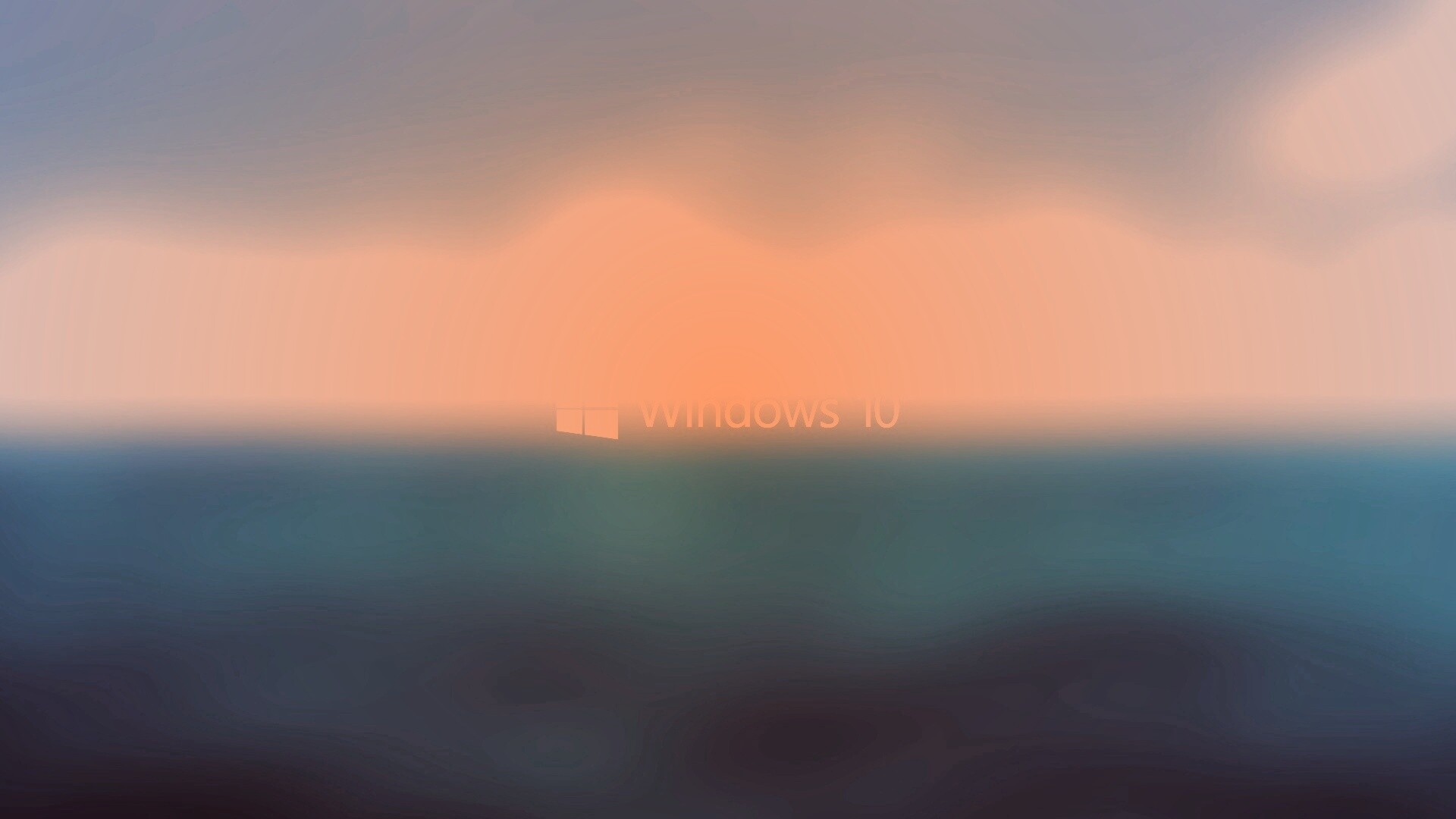 Windows 10 на синем фоне обои