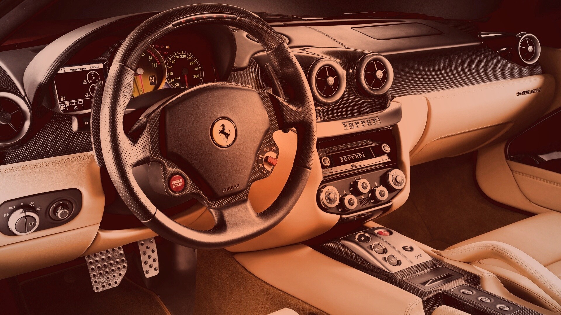 Салон феррари обои