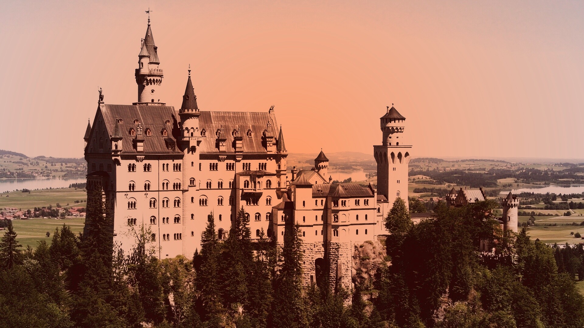 Замок Нойшванштайн в Баварии обои