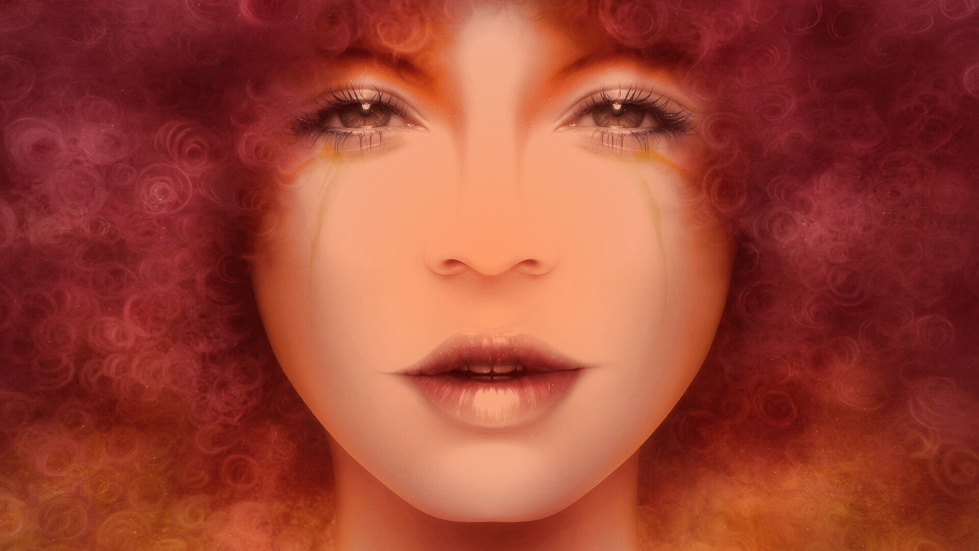 Карамельное личико обои