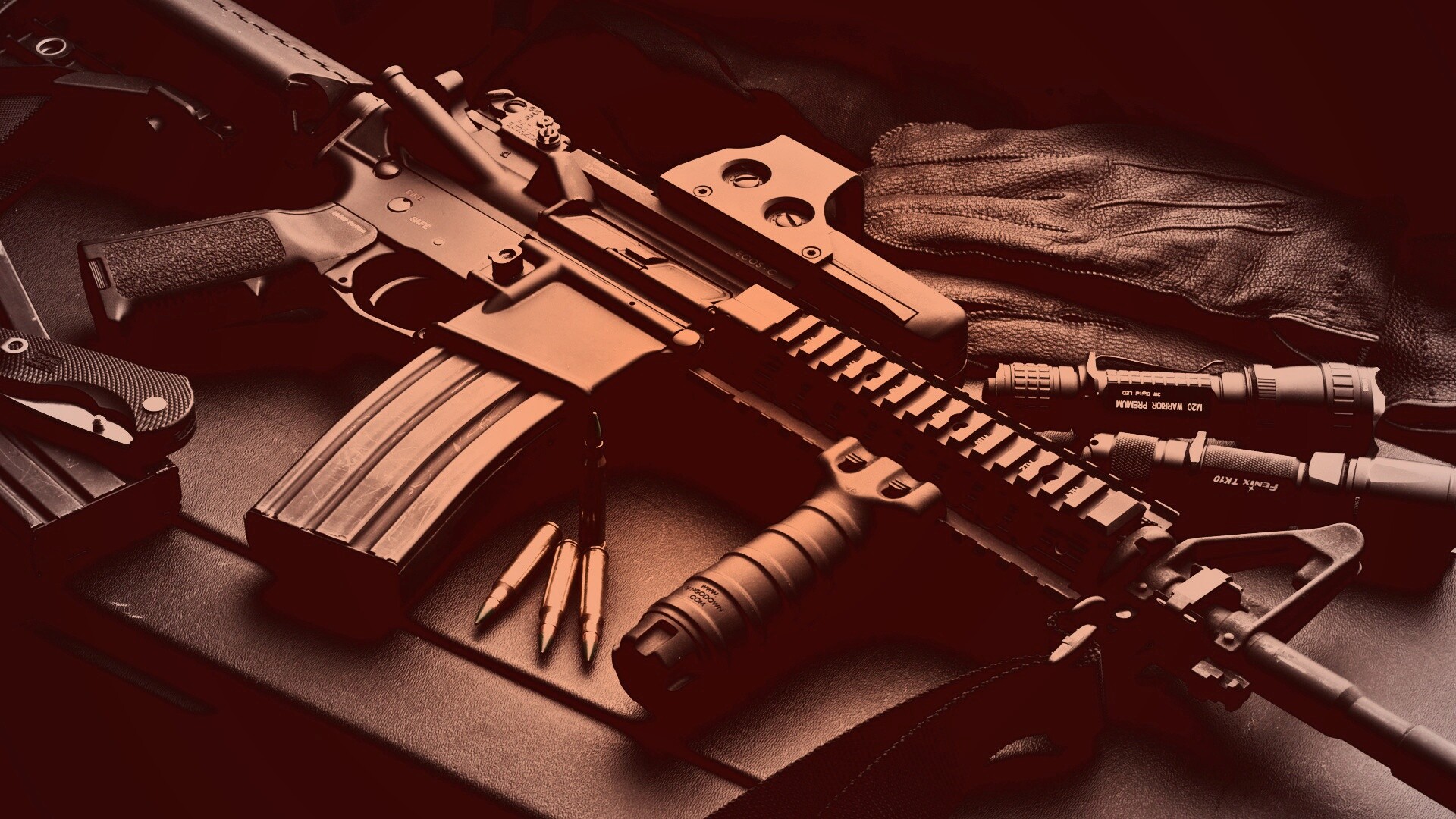 Черный автомат обои