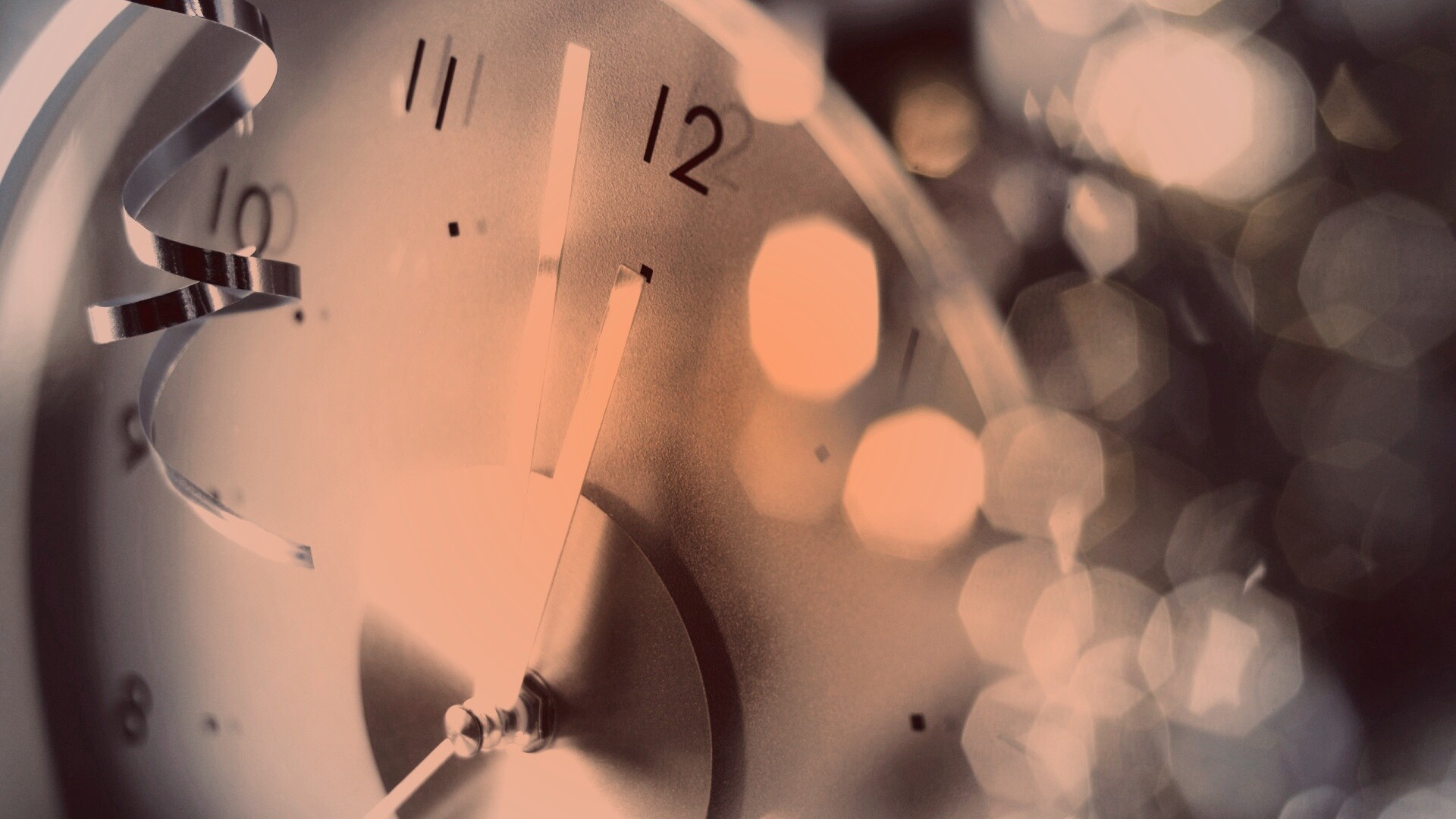 Часы в ожидании нового года обои