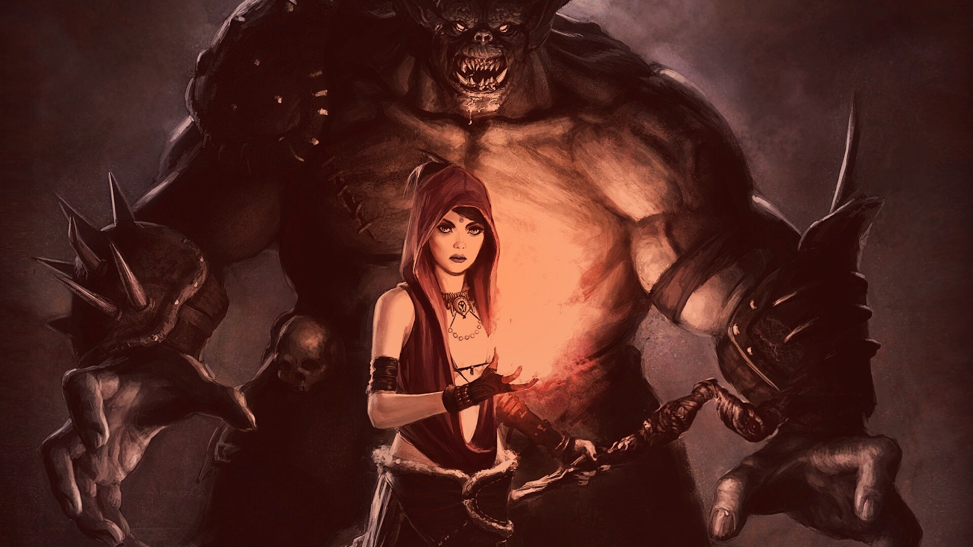 Морриган и порождение зла обои