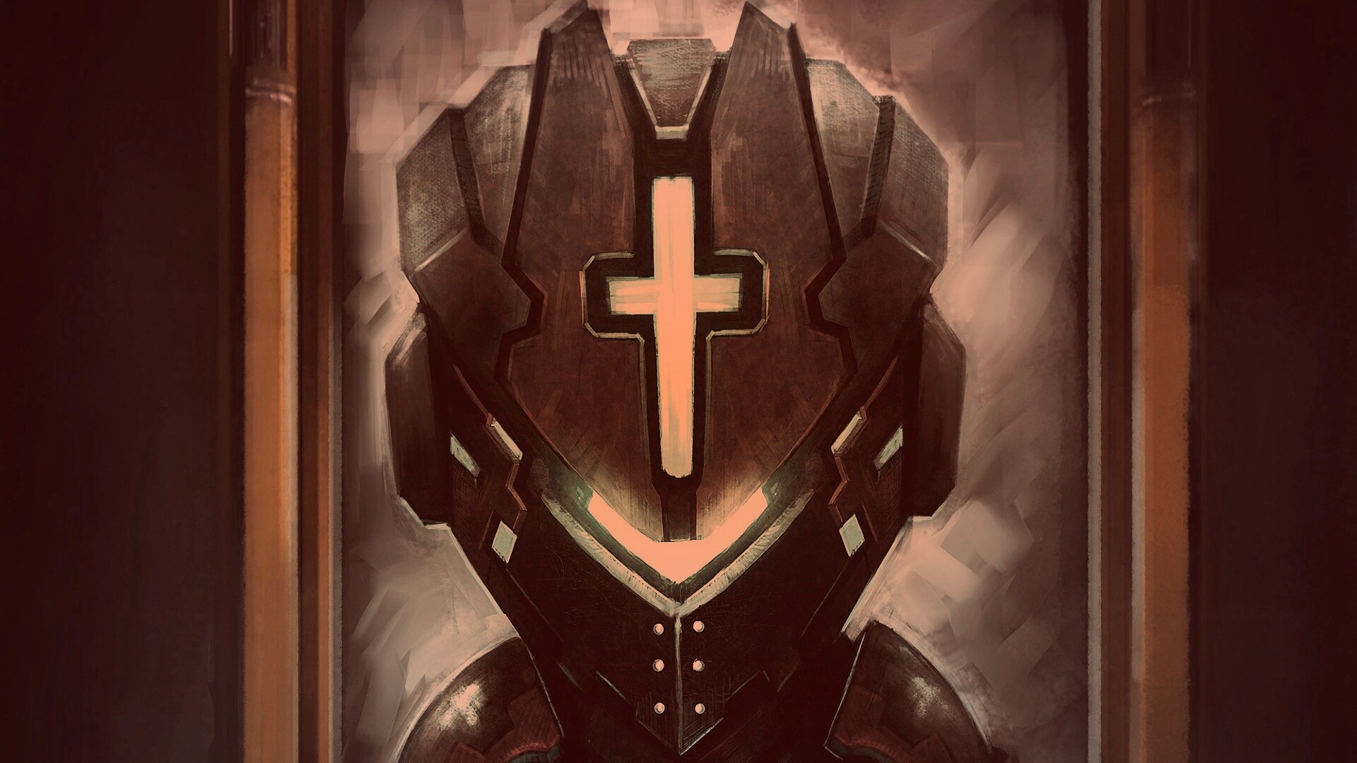 Рыцарь в стиле Dead Space обои