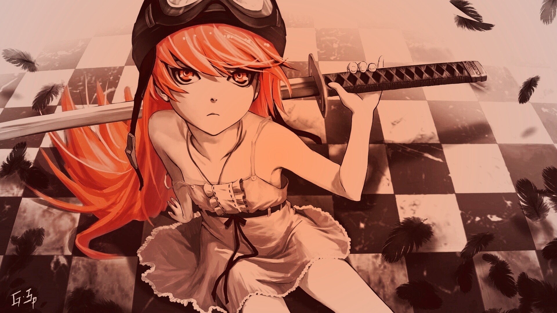 Полувампир из Bakemonogatari обои