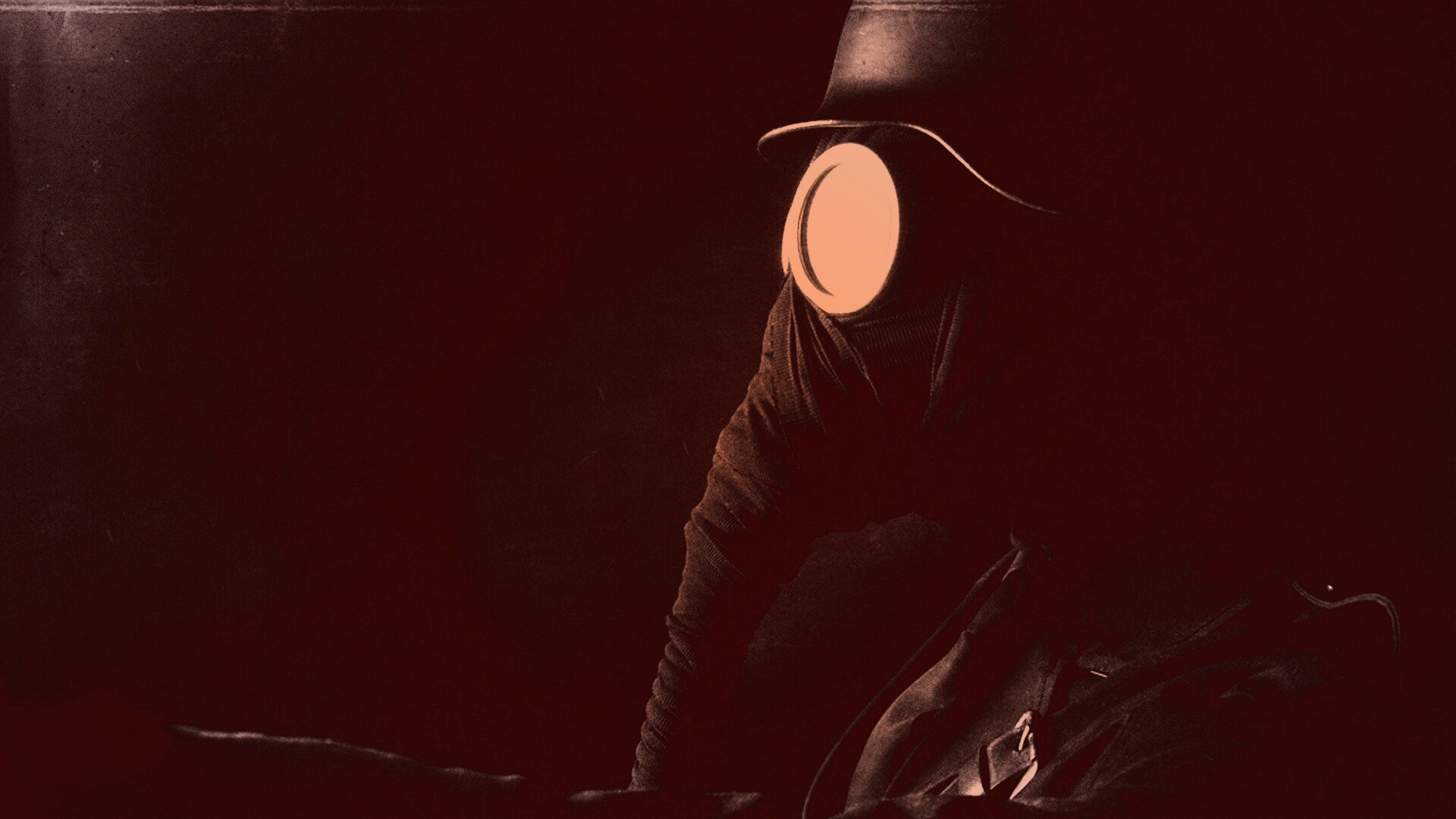 В противогазе обои