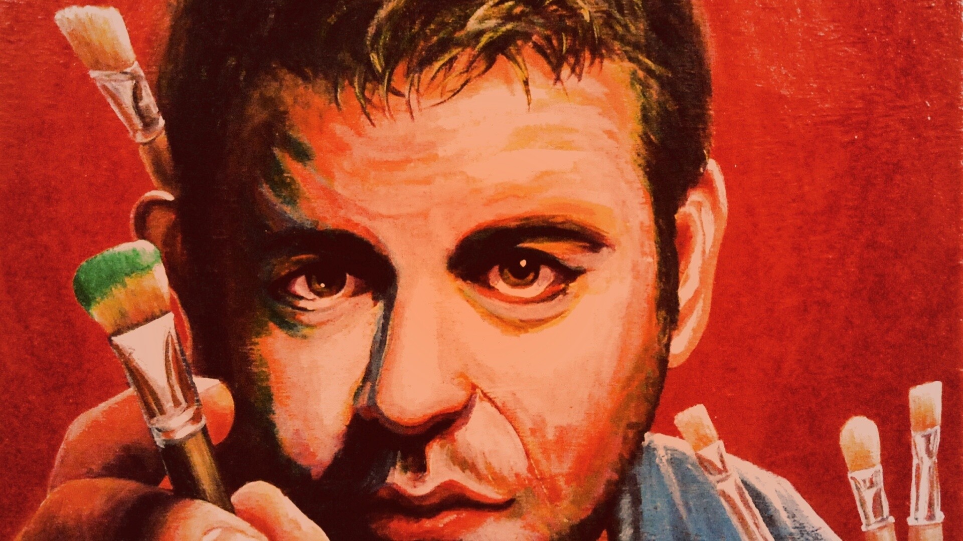 Нарисованный художник обои