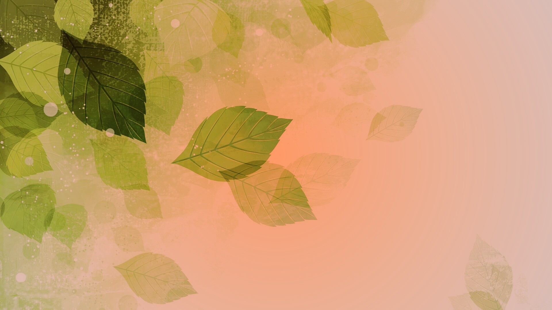 Прозрачные листья обои