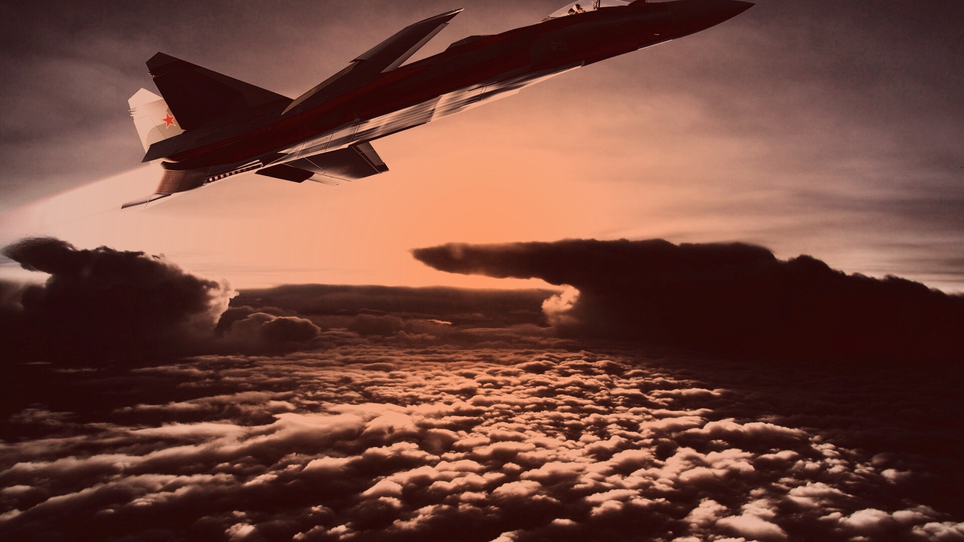 Истребители в небе обои