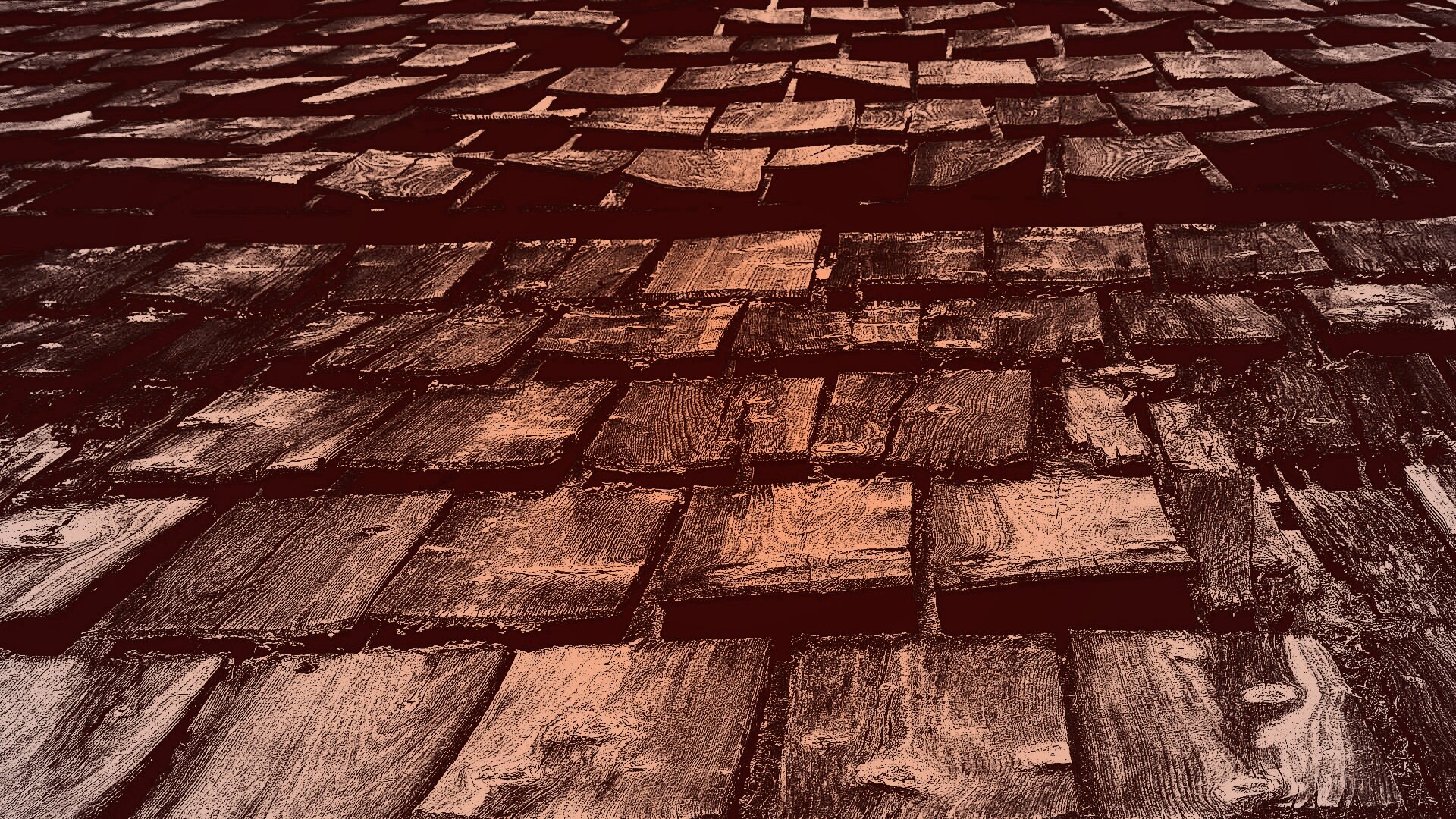 Деревянная крыша обои