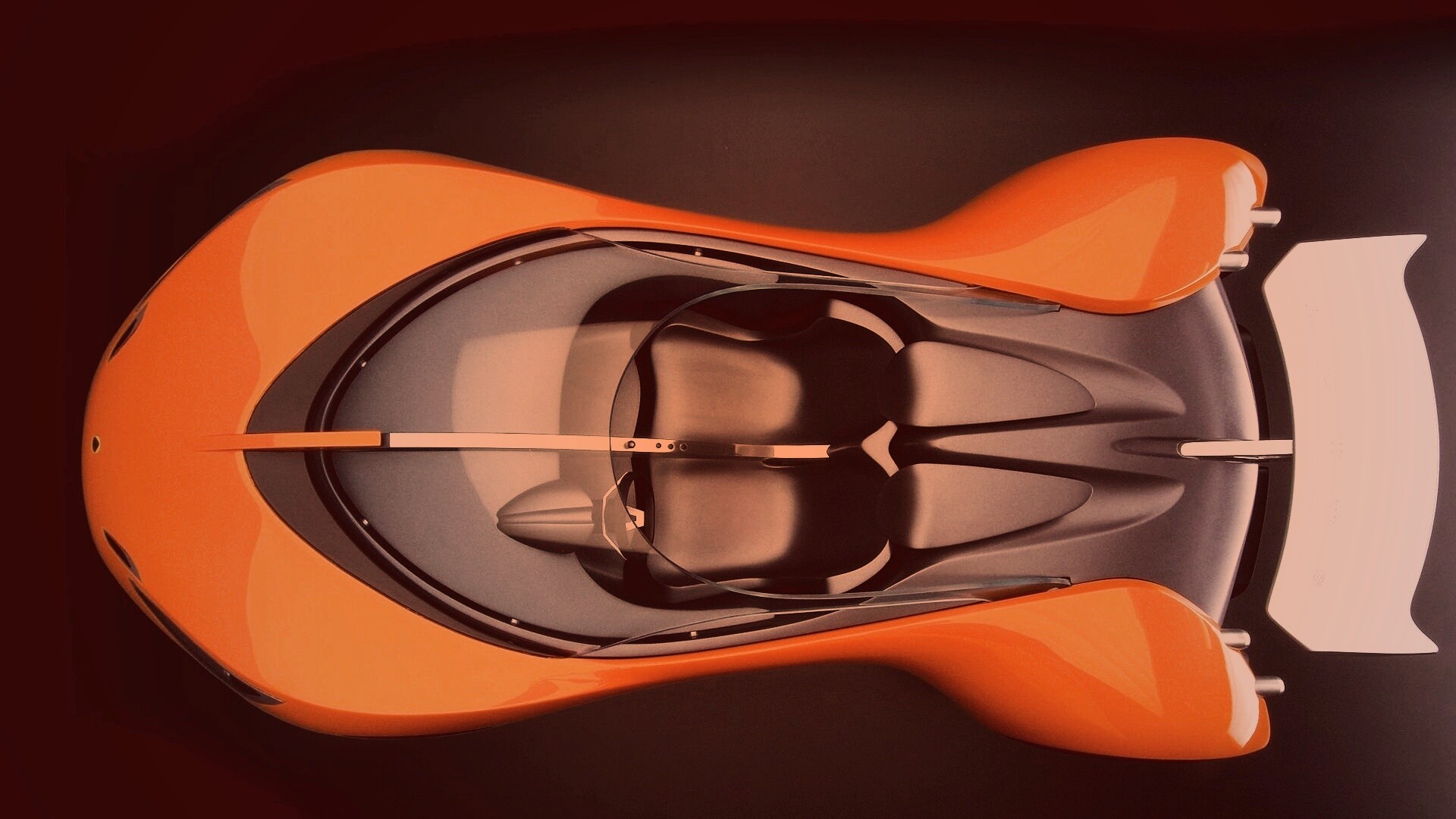 Оранжевый спорткар обои