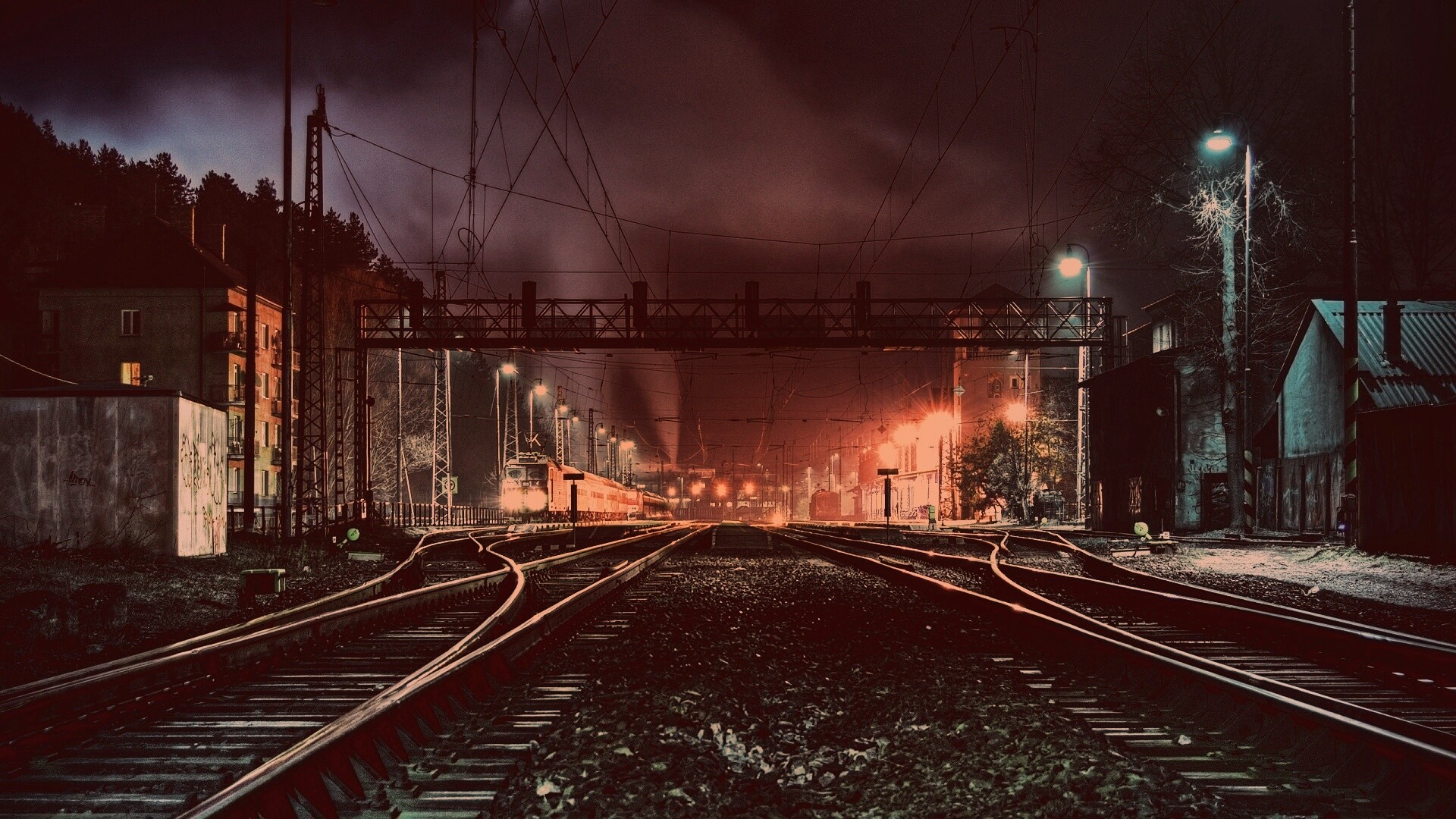 Железнодорожная станция обои